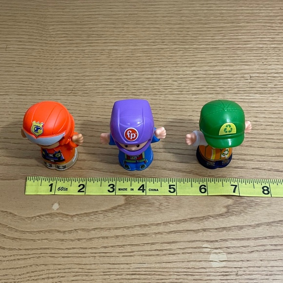 Fisher Price Little People Figures Pilot Louis Recycle Man Race Car Driver Lot 3 - Picture 11 of 11